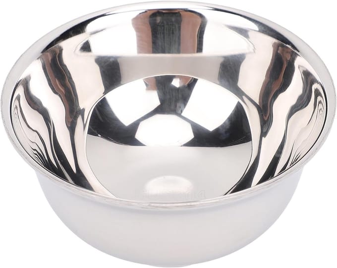 Scheerschaal Roestvrijstaal - Scheerkom Mok - Schoon Scheren - Brede Opening - 12 x 9 x 8 cm - Zilver