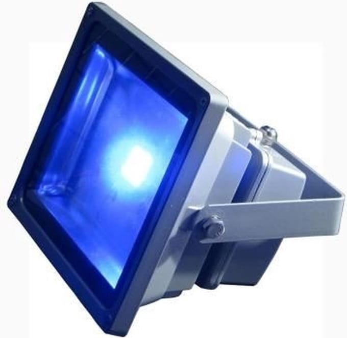 LED Bouwlamp / Schijnwerper - Blauw - 20 Watt - Buitenverlichting