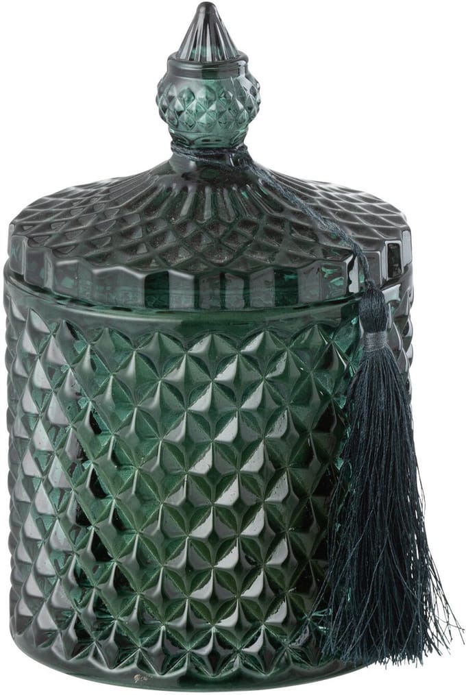 J-Line geurkaars Deksel Cedar Breeze - was - groen - 20U