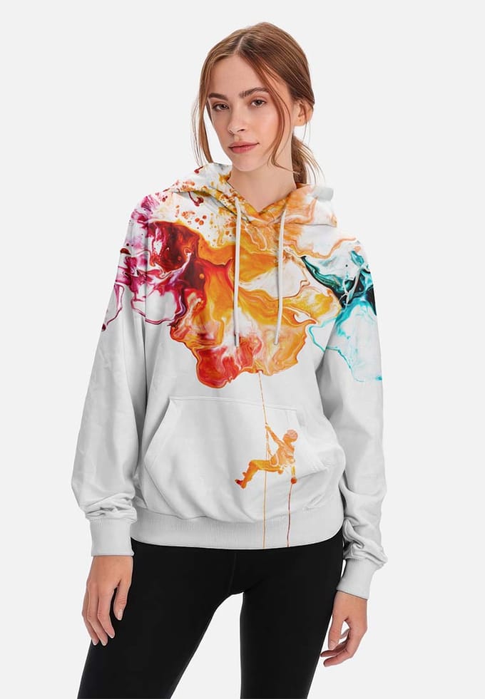 "Paint Pour Climber" Hoodie