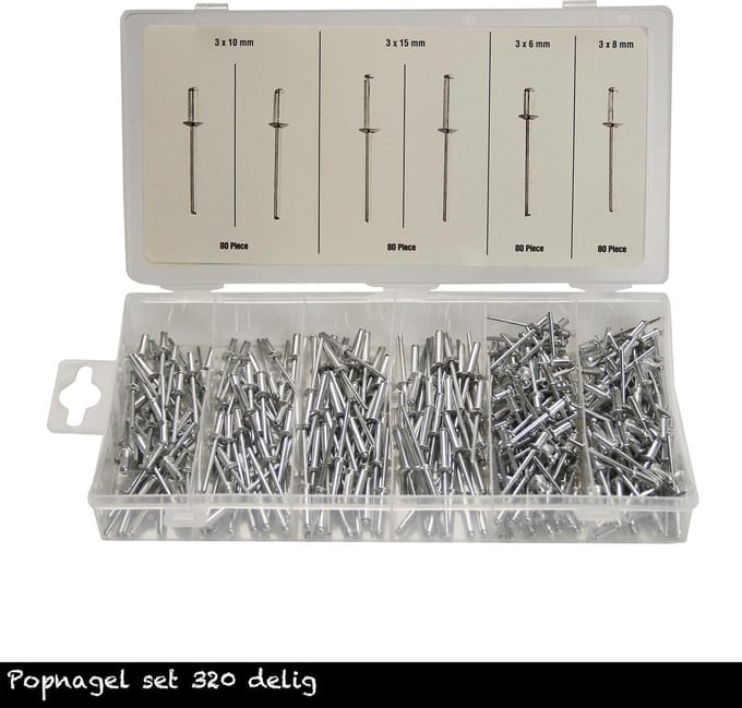 Popnagel set 320 delig