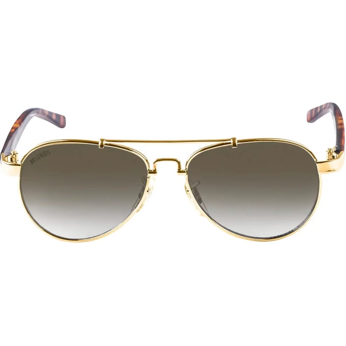 MSTRDS - Mumbo Youth gold/grey one size Kinder zonnebrillen - Goudkleurig/Grijs