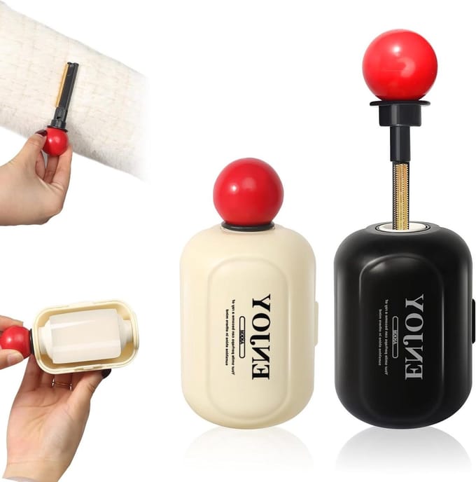 Wasbare Pluisroller - Herbruikbare Gel Roller - Kleding Reinigen - 2 In 1 Design - Handmatig Gebruik - Wit Zwart