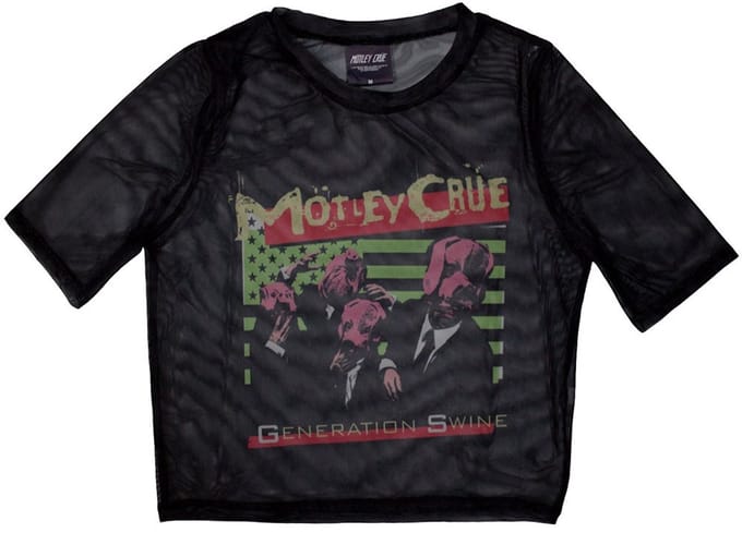 Motley Crue - Generation Swine Crop top - L - Zwart