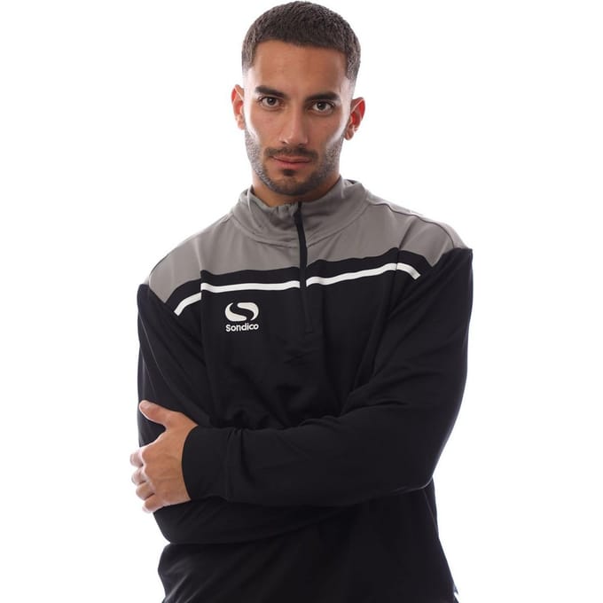 Sondico Heren Sweatshirt met lange mouwen (Zwart/Kool)