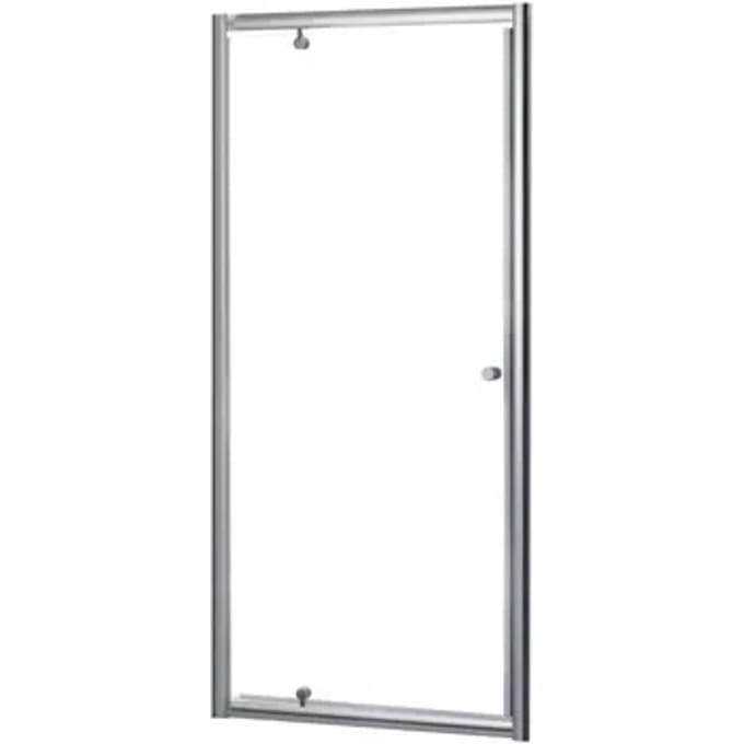 Aquavive - Douchedeur Zanzibar 80 X 190cm - Chroom Profiel - 5 Mm Helder Glas