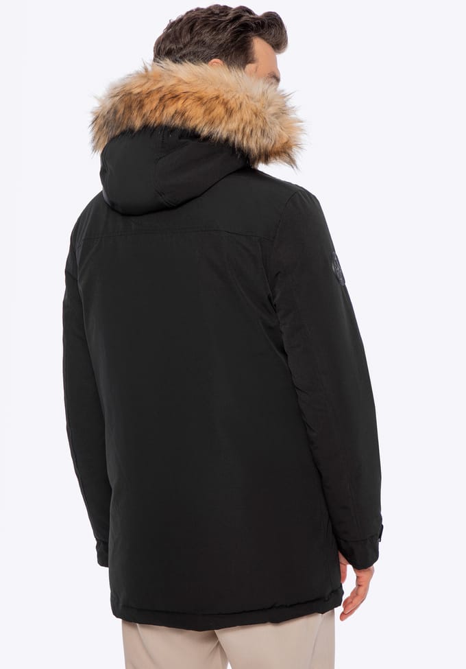 Wittchen Heren Rechtopstaand Geïsoleerd Jack Zwart Polyester