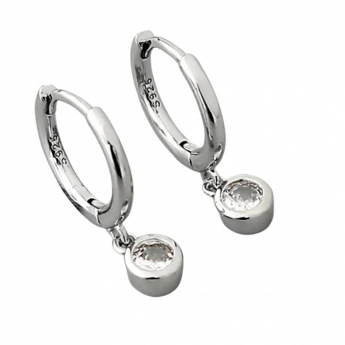 Zilver Oorringen - Zirkonia - Charme Bijoux