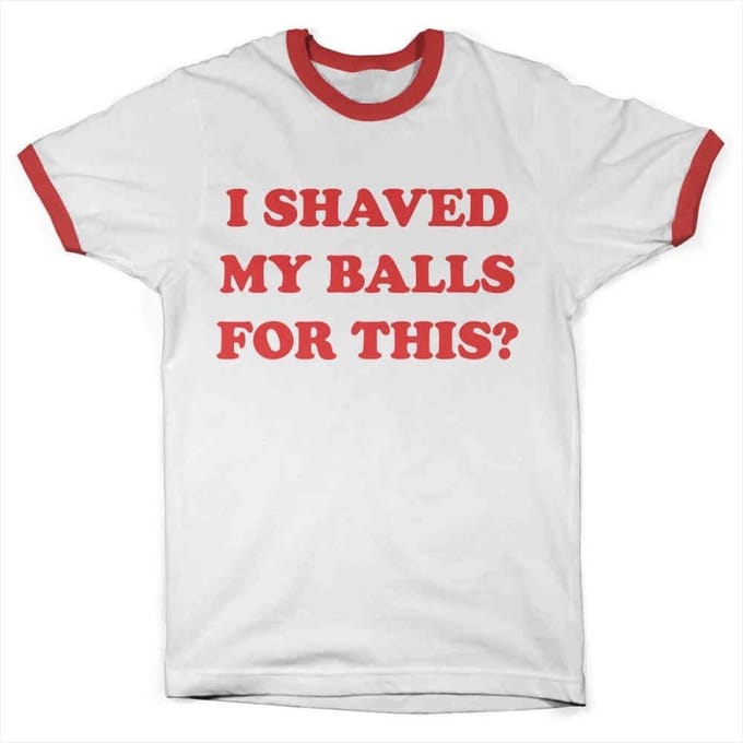DC Comics Harley Quinn Heren Tshirt -M- Birds Of Prey - I Shaved My Balls For This Wit
