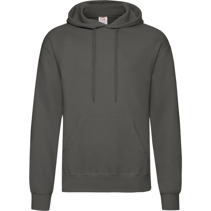 Fruit Of The Loom Heren Sweatshirt Met Capuchon / Hoodie (Licht Graphite)