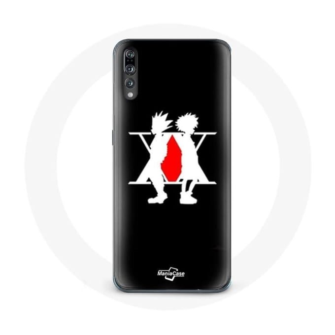 Case voor Huawei p20 Hunter x Hunter Manga Logo Zwarte Achtergrond zwart