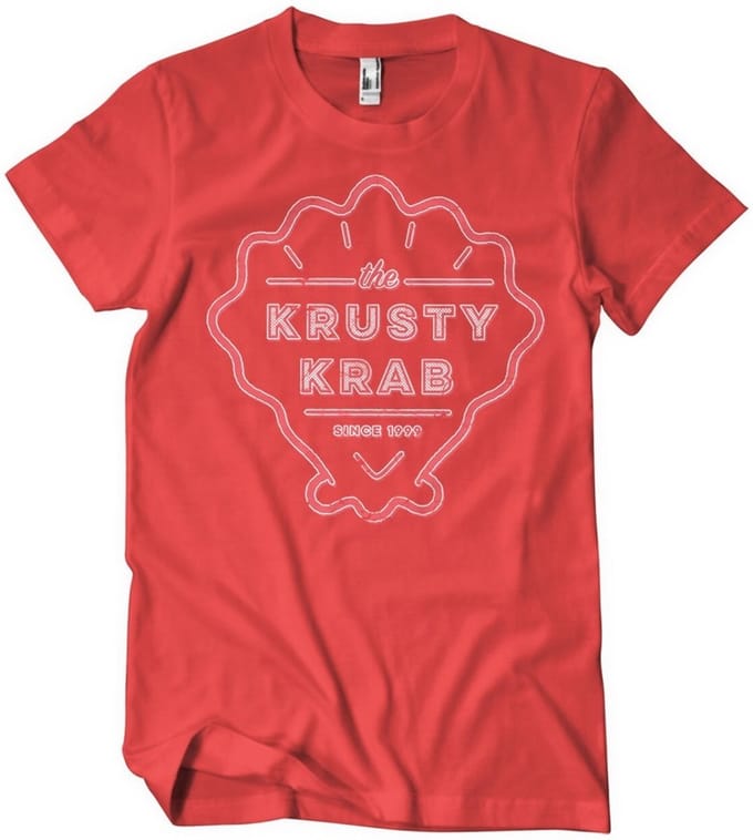 Spongebob The Krusty K-rab, sinds 1999 – T-shirt, rood