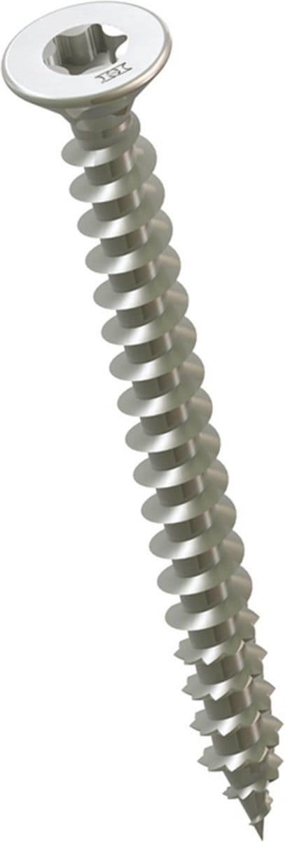 Heco Topix-Plus - RVS A2 Schroeven - Torx platverzonken kop - 3 x20mm - Voldraad (200 stuks)