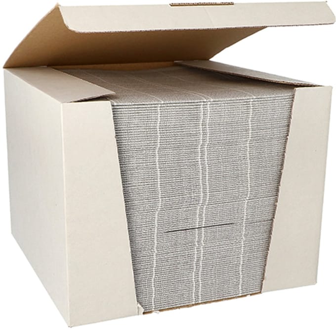 1x 100 Servetten ROYAL Collection 1/4 vouw 40 cm x 40 cm grijs Kitchen Craft