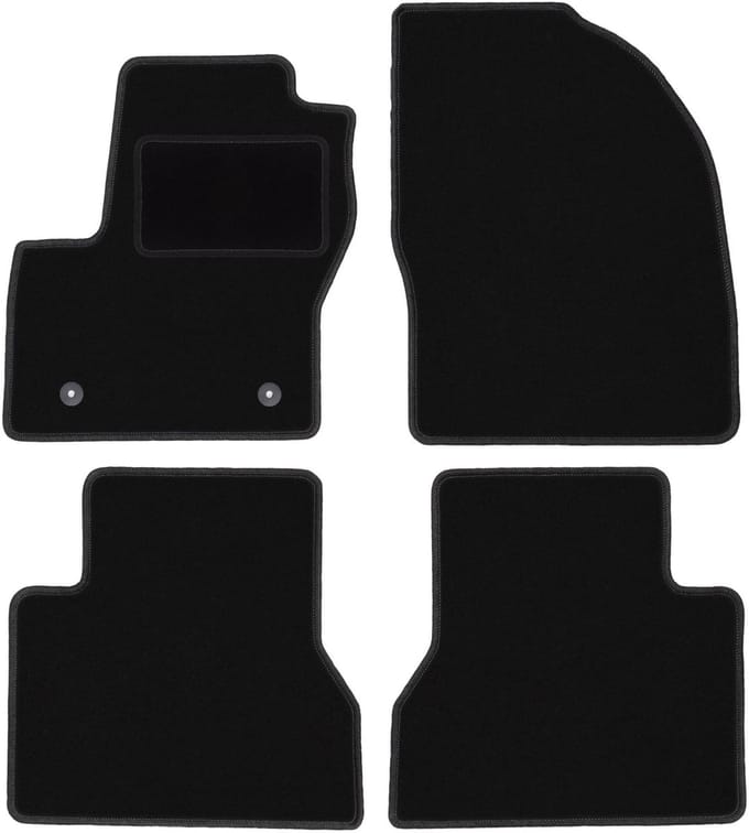 Zwarte veloursmatten voor: Ford Tourneo Connect combivan (2013-2017)