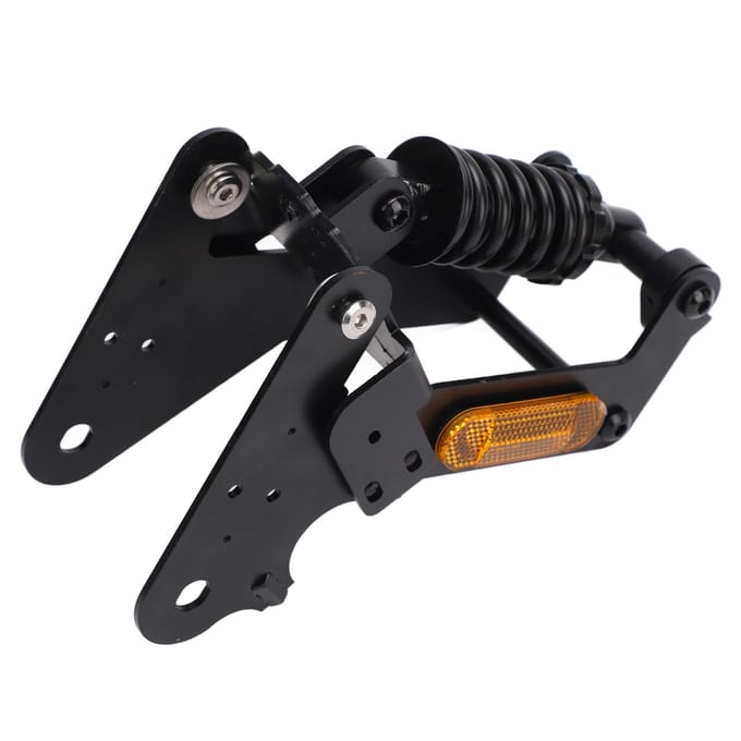 Kits de Suspension Arrière pour Trottinettes Électriques Amortisseur Ensemble Fourche de Suspension Arrière à Tube avec Réflecteur black