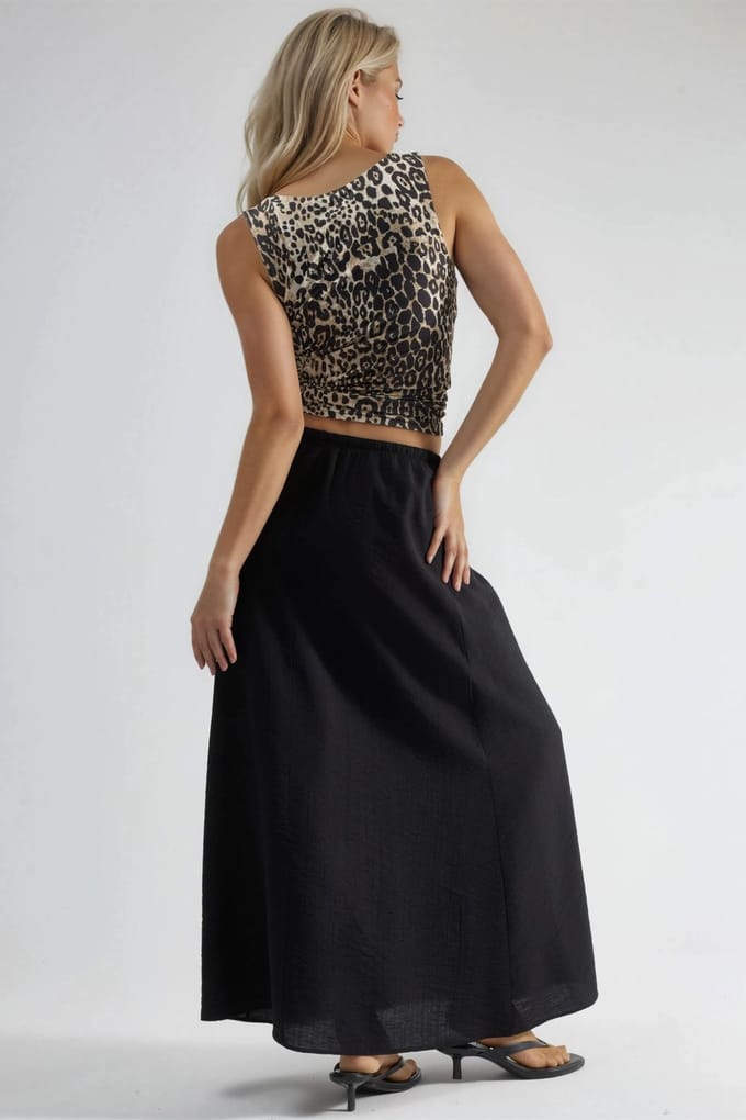 Hoge Taille A-Lijn Maxi Rok