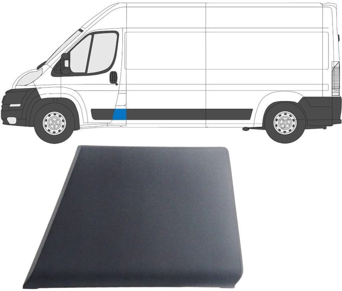 Zijlijst sierlijst voor Citroen Jumper 2006-2018 / Links