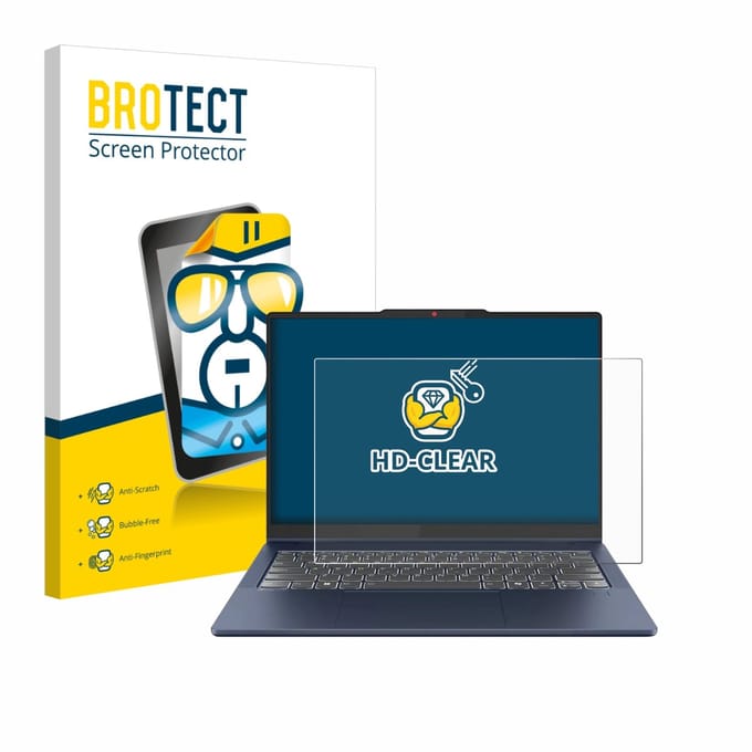 BROTECT - Screenprotector voor Lenovo IdeaPad 5 2-in-1 Gen 10 14" - Folie Beschermfolie transparant