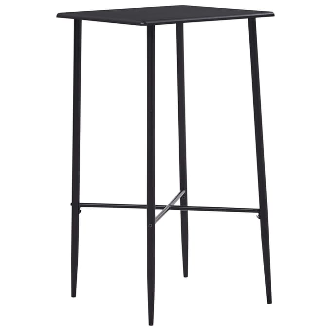 vidaXL - Bartafel - 60x60x111 - cm - MDF - zwart
