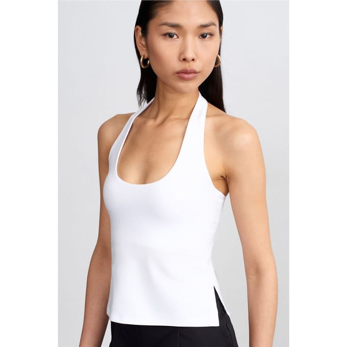 Halternekkleding Met Uitsnijding Slim Fit Blouse
