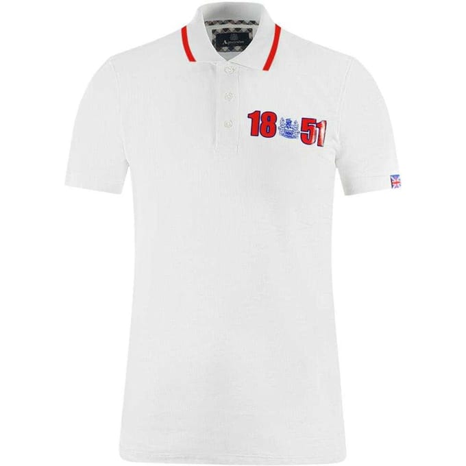 Aquascutum Heren London 1851 Polo Shirt (Wit)