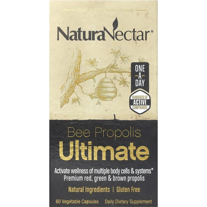 NaturaNectar, Bee Propolis Ultimate, 60 Veggie Capsules