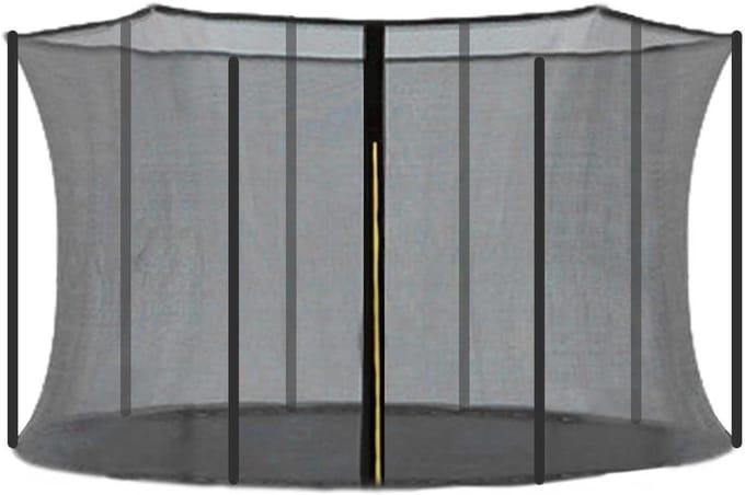 Trampoline Net - Veiligheidsnet Vervanging - Veilig Springen - Dubbele Ingang Ritssluiting - 3.06 Meter Diameter - Zwart