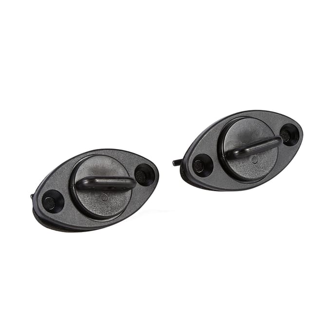 Universele Afvoerstop Kit 2 Stoppen Stop met Schroeven voor Kano Boot Bijboot Kajak Boot black