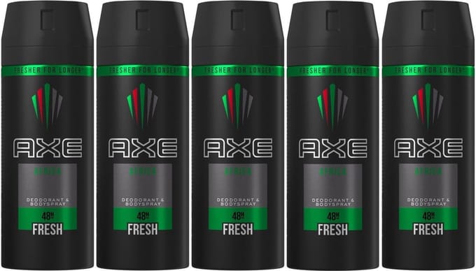 Axe - Deodorant - Spray - Africa - 150ml x 5