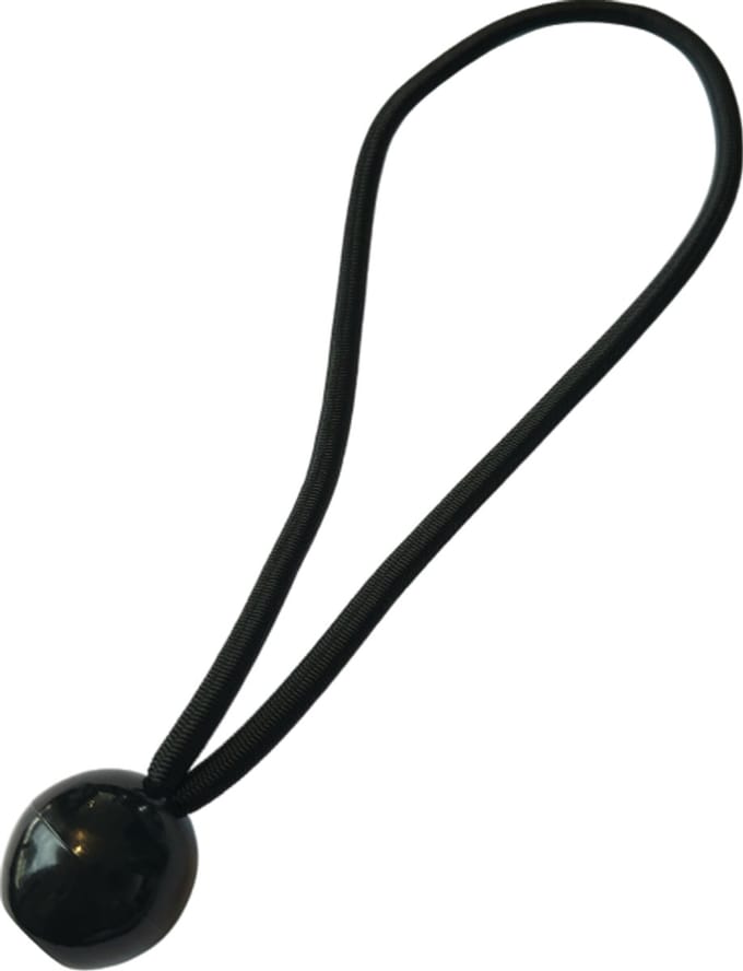 Spanelastiek met bal - 24 st - 25cm - zwart - tent - boot - schaduwdoek