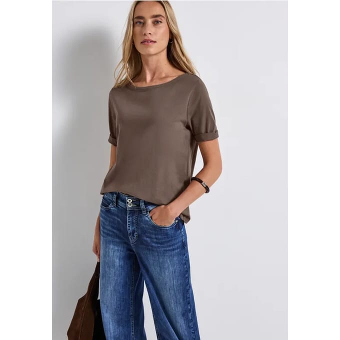 Shirt met boothals