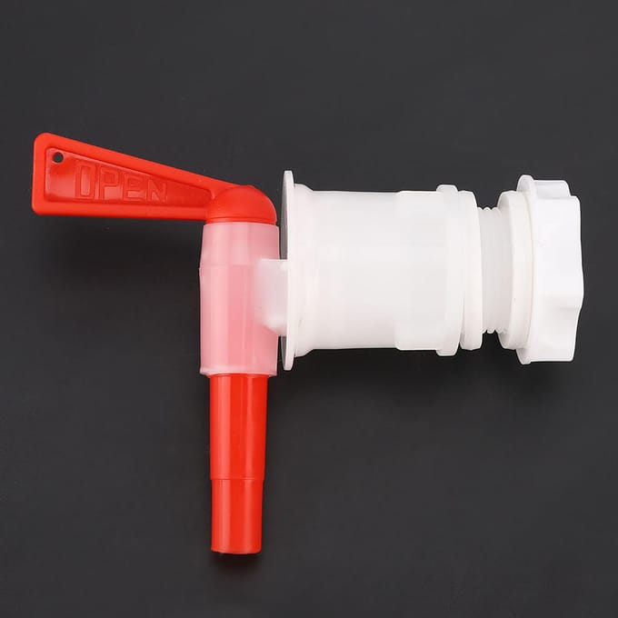 Rood Plastic Bierbrouwemmer Kraan Tappunt Bottelkraan voor Bierbrouwen white