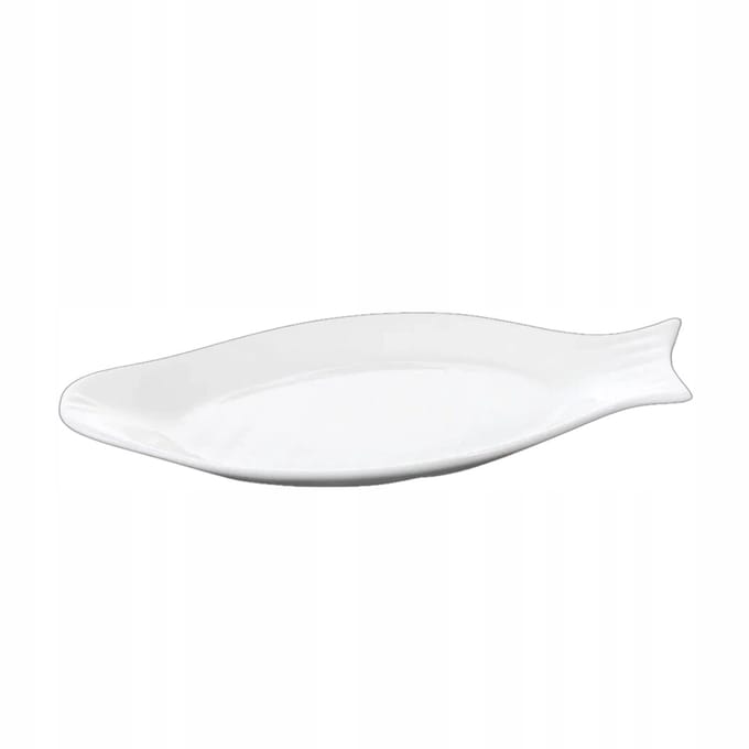 Wilmax Visschotel 25.5 cm van porselein Wit WL-992007/A