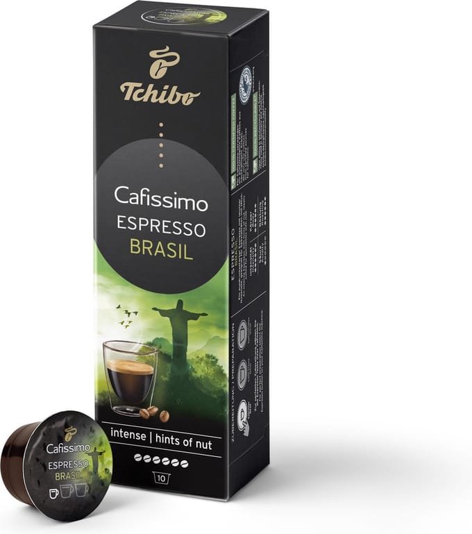 Koffiecapsules voor Tchibo Cafissimo / Caffitaly systemen Tchibo Cafissimo Espresso Brasil, 10 st.