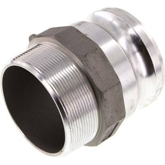 Camlock DN 75 (3'') Koppeling AluminiumR 3'' met buitendraad Type F MIL-C-27487