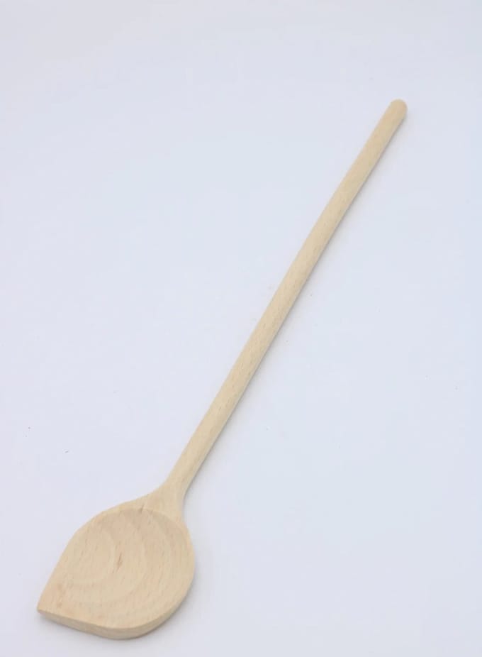 Pollepel spits FSC keurmerk beukenhout 35cm