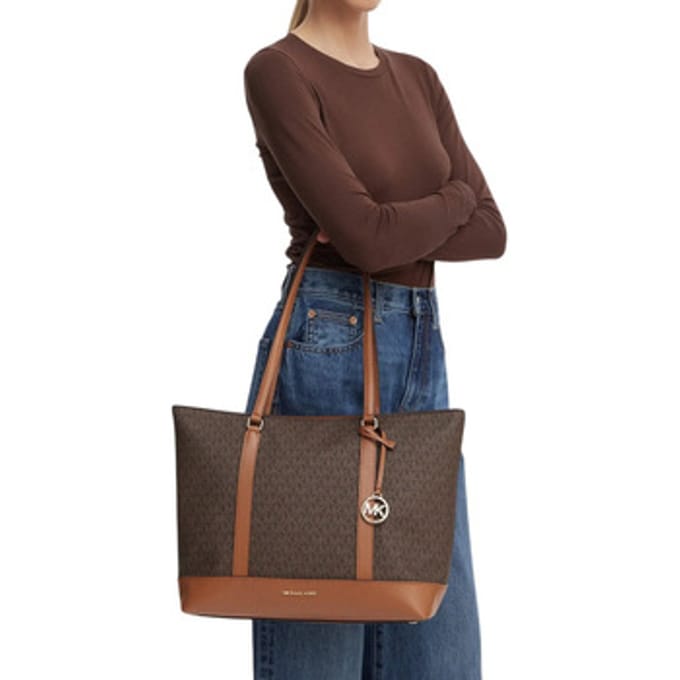 Michael Kors Andie tote shopper M logo brown/acorn