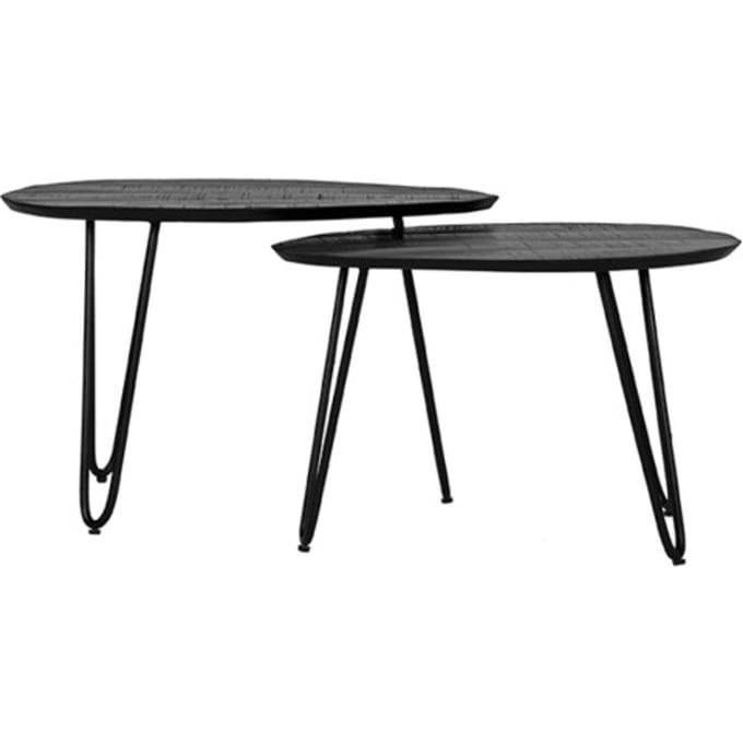 LABEL51 Frisk Salontafel - Zwart - Hout - 68 cm