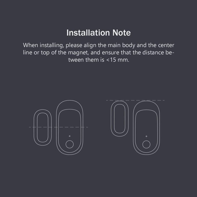 Xiaomi Qingping Deur Raam Sensor Bluetooth 5.0 MESH Connect Veiligheid Inbraakalarm Detector Werkt voor Mihome App white