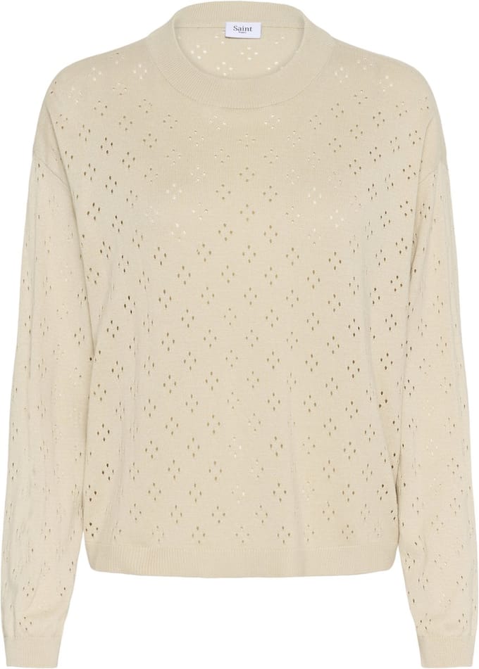Saint Tropez OlineSZ Pullover Dames Trui - Oatmeal