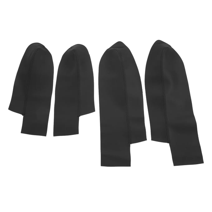 4 stuks/set Auto Voor Achter Deurpaneel Armsteunhoes Microvezel Leer Vervanging voor CRV black