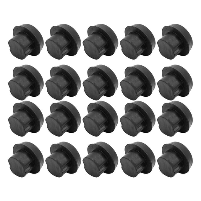20 stuks Biljartkeu Onderkant Rubberen Plug Beschermpad Keu Staartbeschermer Beschermaccessoires gray