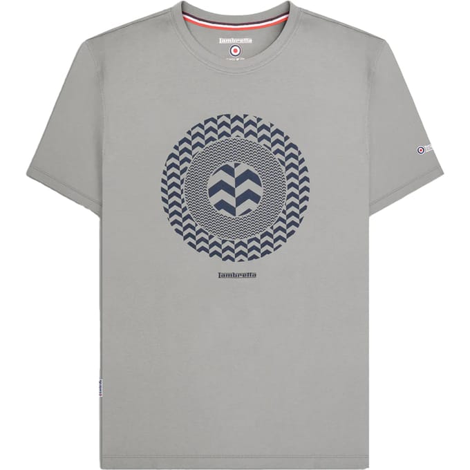 Lambretta Heren Chevron Target T-Shirt (Ultiem grijs)