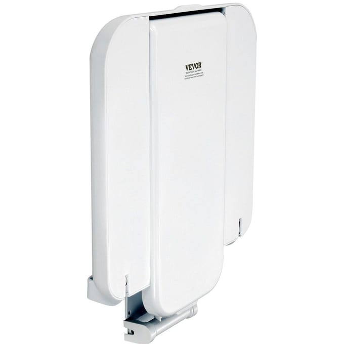 Siège de douche pliable en ABS 15,7'' x 16,7'' Banc de douche mural 440 lbs