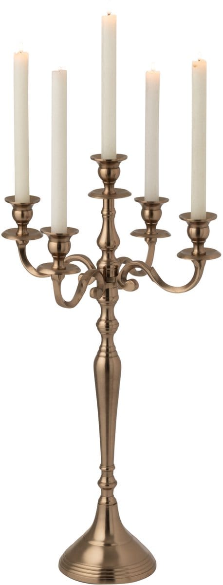 J-Line kaarshouder - aluminium - roségoudkleurig - small
