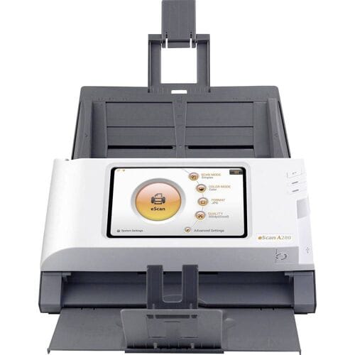 Plustek eScan A280 Essential Documentscanner duplex A4 600 x 600 dpi 20 pag./min., 40 Beelden/min USB, LAN (10/100 MBit/s), WiFi