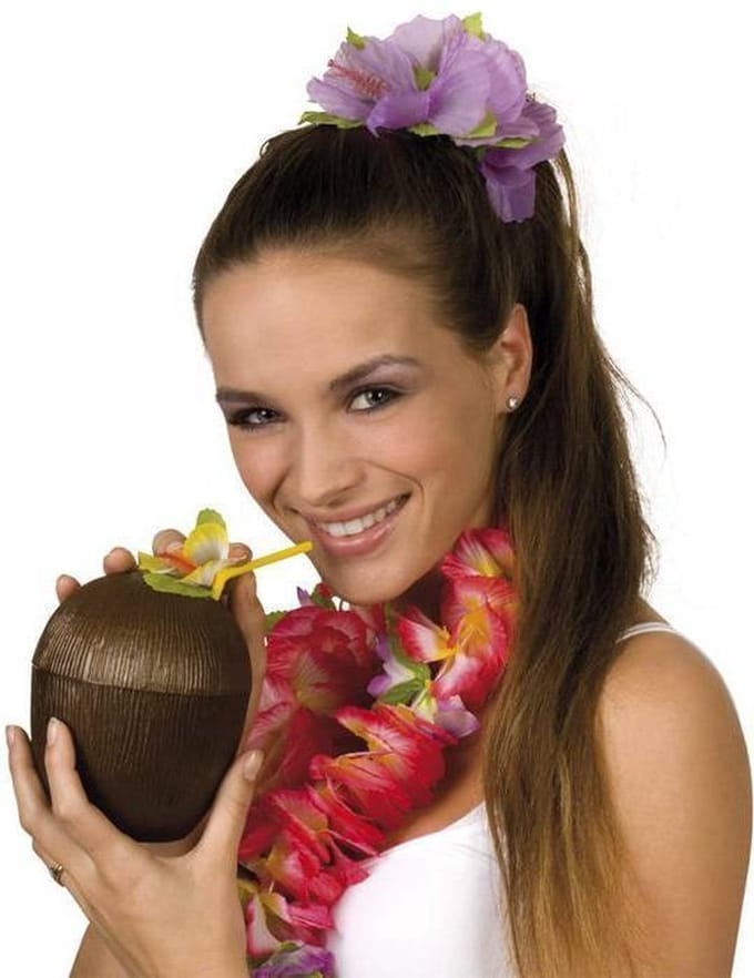 Kokosnoot Beker met Bloem