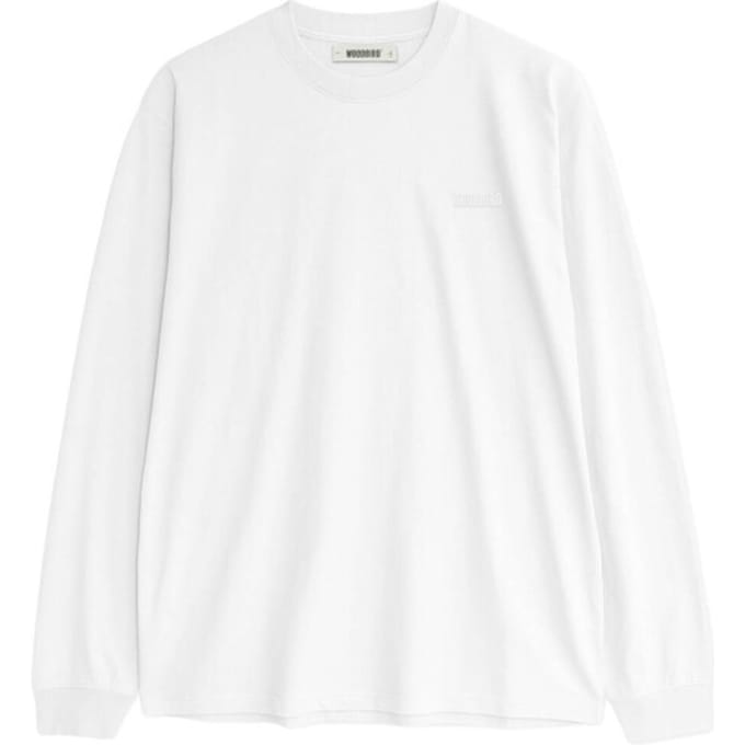 Woodbird Wbbaine Ls Tee Polo's & T-shirts Heren - Polo shirt - Wit - Maat L
