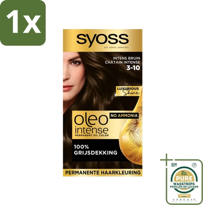Syoss Oleo Intense - Haarverf - 3-10 - Intens Bruin - 115ml